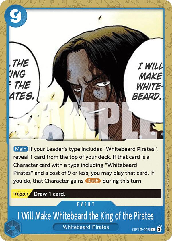 I Will Make Whitebeard the King of the Pirates