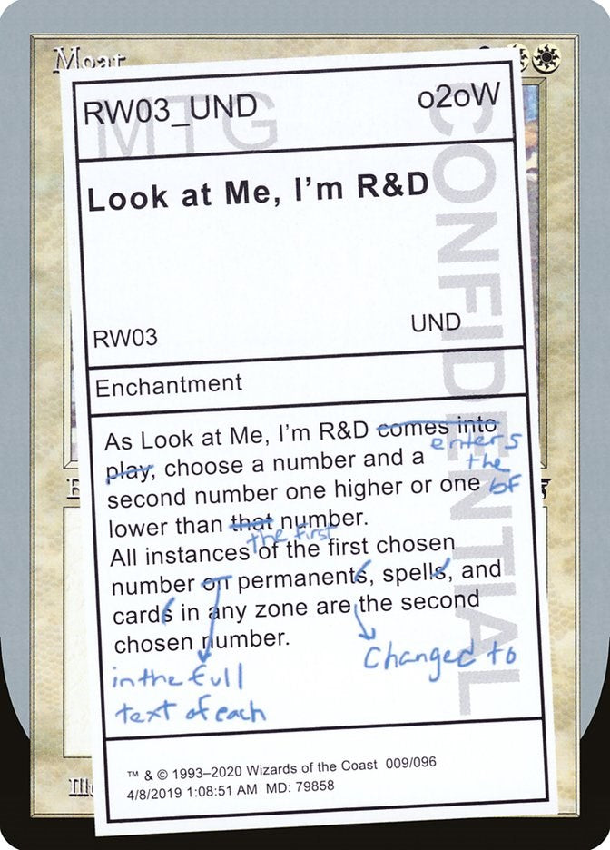 Look at Me, I'm R&D [UND - 9]