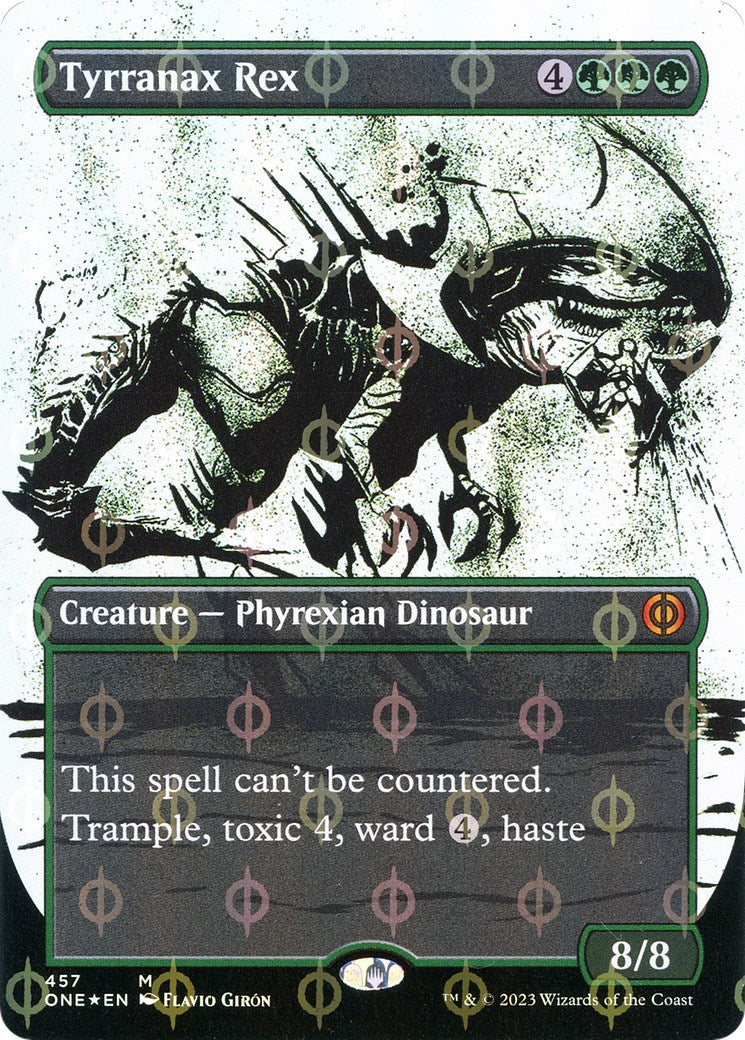 Tyrranax Rex (Showcase) (Step-and-Compleat Foil) [ONE - 457]