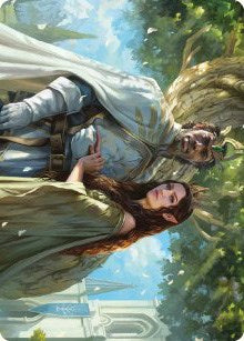 Aragorn and Arwen, Wed Art Card [ASLTR - 33]