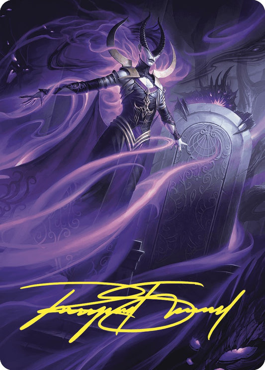 Ashiok, Wicked Manipulator Art Card (10/81) (Gold-Stamped Signature) [ASWOE - 10]