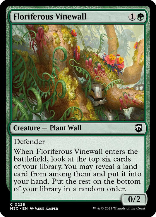 Floriferous Vinewall [M3C - 228]