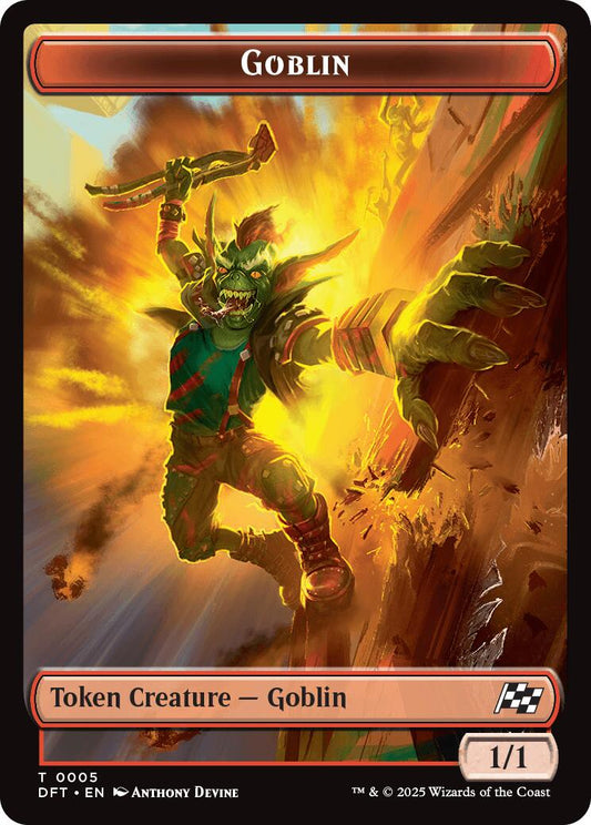 Goblin // Thopter (0010) Double-Sided Token [DFT - 5 // 10]