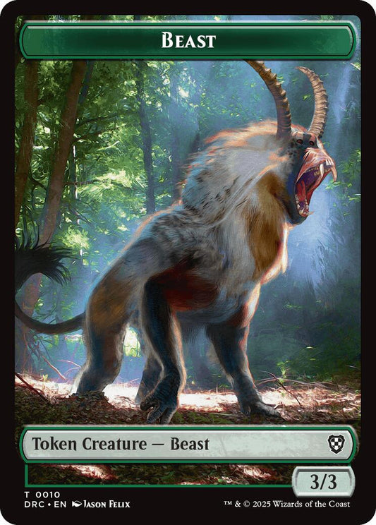 Beast (0010) // Servo Double-Sided Token [DRC - 10 // 8]